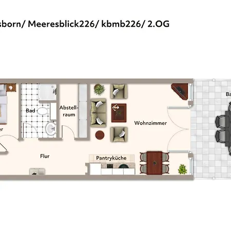 Апартаменты Meeresblick Meeresblick 226 Кюлунгсборн